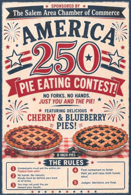 Poster am250 pie eating
