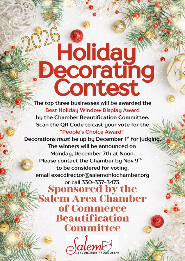 Poster holiday window decorating contest