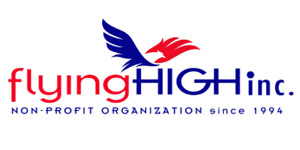 Sponsor logo flying high